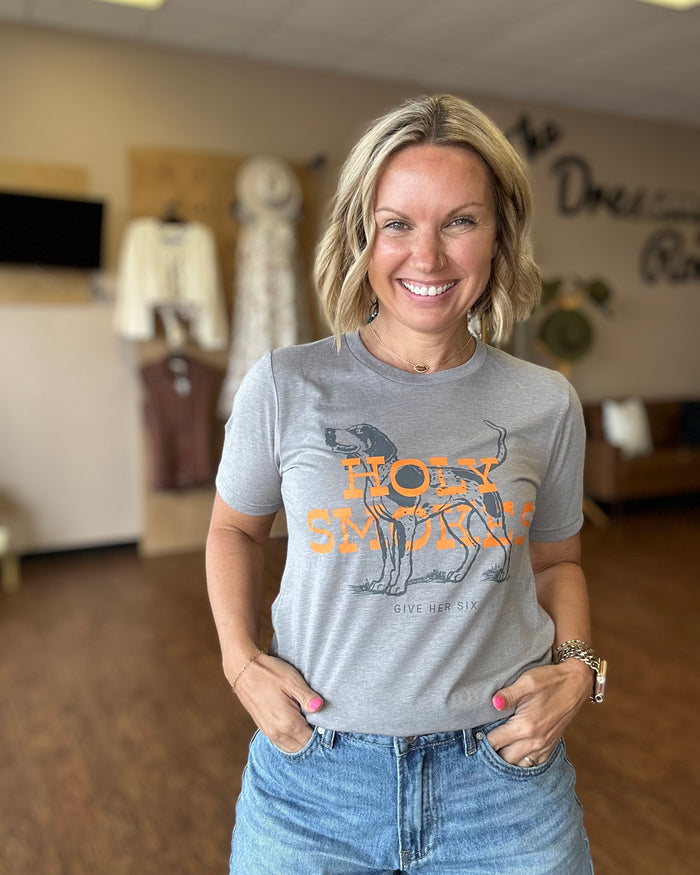 Give Her Six Holy Smokes Tee
