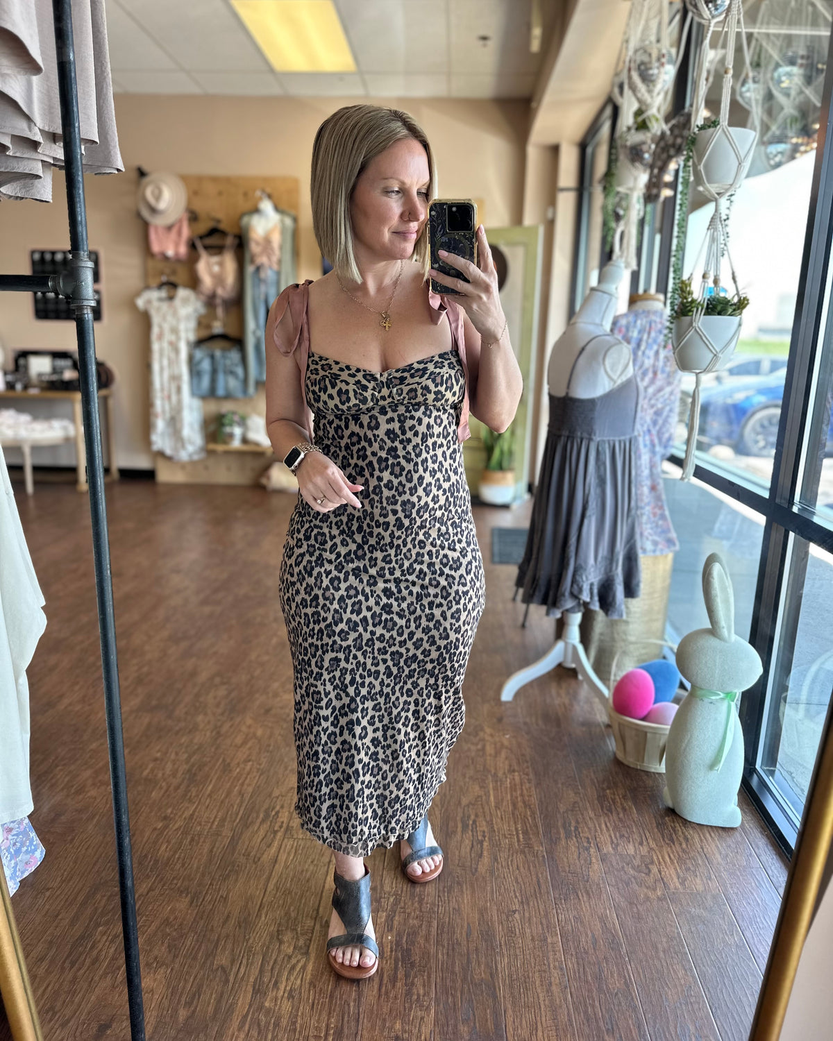 Free People Printed Got Glam Slip Dress