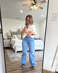 The Gene Wide Leg High Rise Jeans