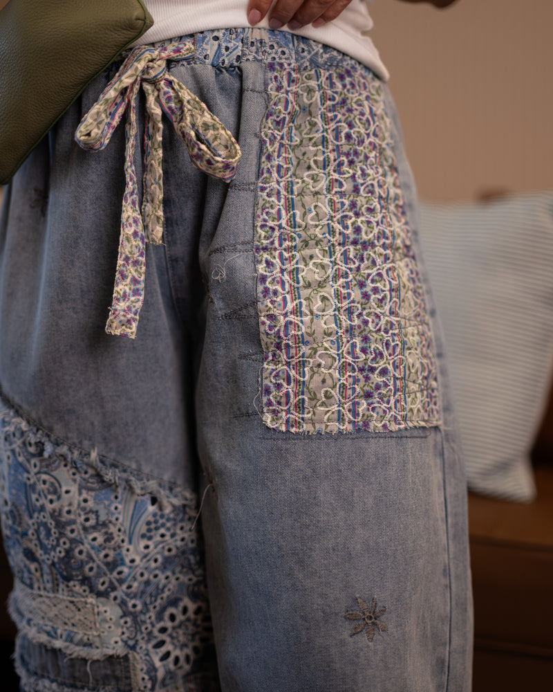 The Whole Vibe Denim Joggers