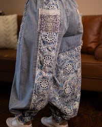 The Whole Vibe Denim Joggers
