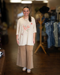 Straight to the Heart of It Oversized Tee