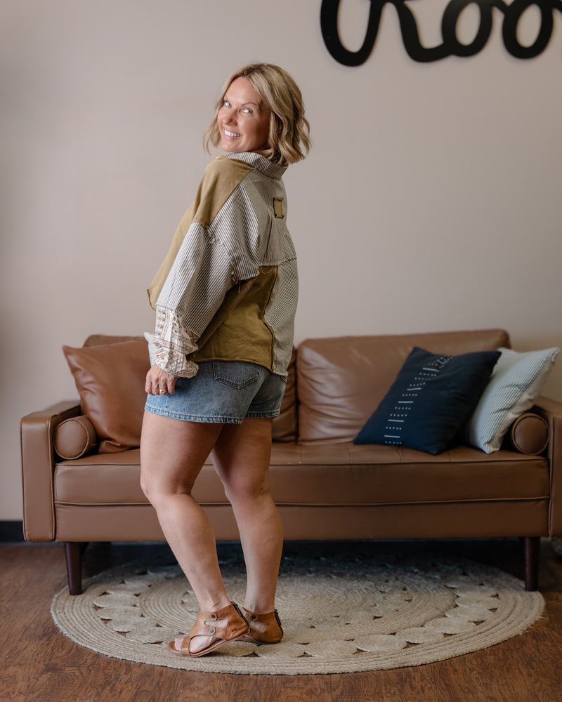 Mountains Are Calling Denim Shorts