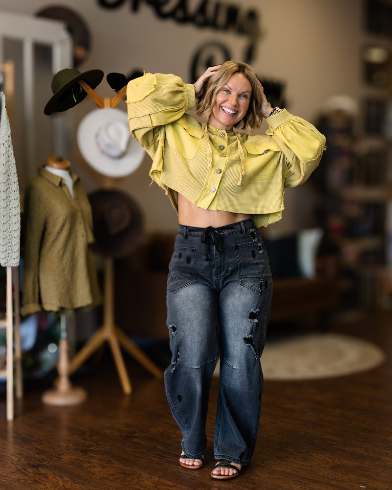 The Blackout Barrel Jeans