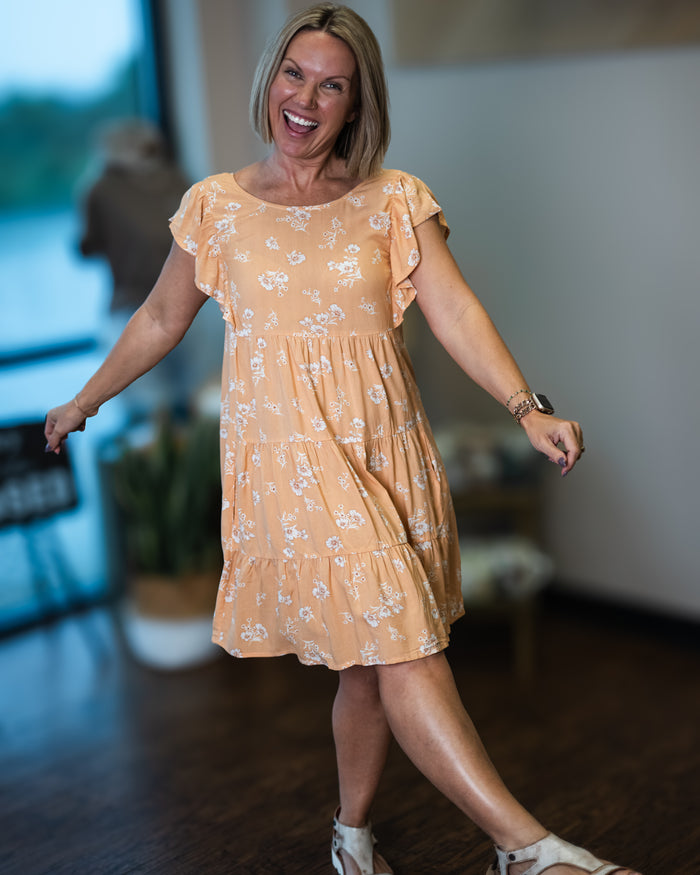 Peachy Keen Mini Dress