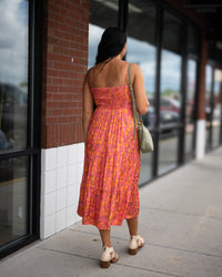 Sadie & Sage Glasses Up Satin Midi Dress