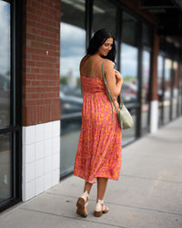 Sadie & Sage Glasses Up Satin Midi Dress