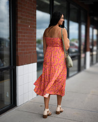 Sadie & Sage Glasses Up Satin Midi Dress