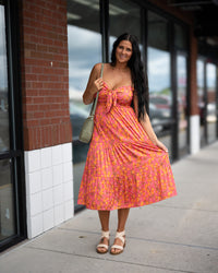 Sadie & Sage Glasses Up Satin Midi Dress