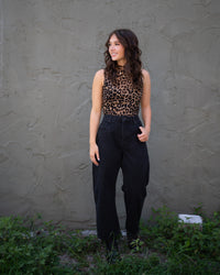 Wild Side Mock Neck Top