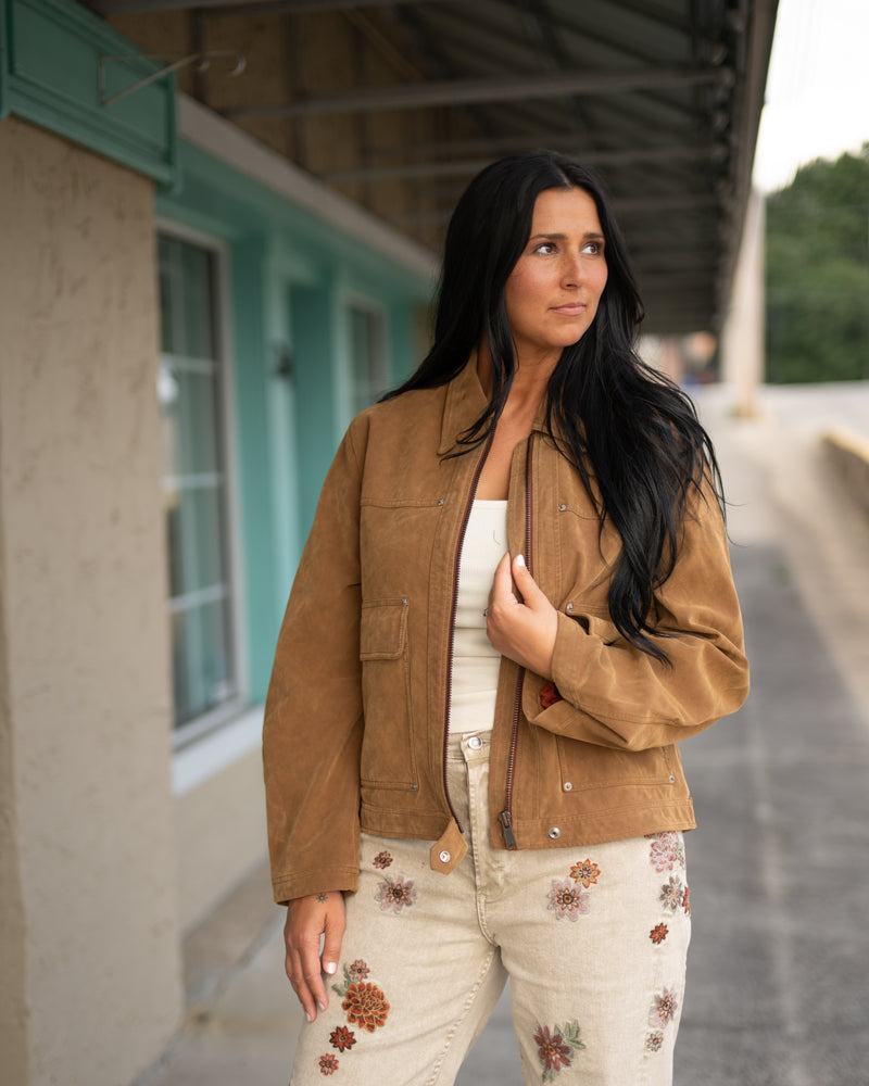 Free People Blair Vegan Suede Jacket