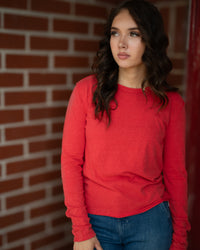 Free People Nova Long Sleeve in Rococco Red