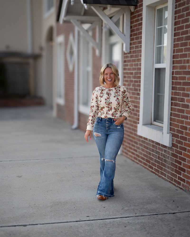 Free People Pretty Little Thermal Long Sleeve
