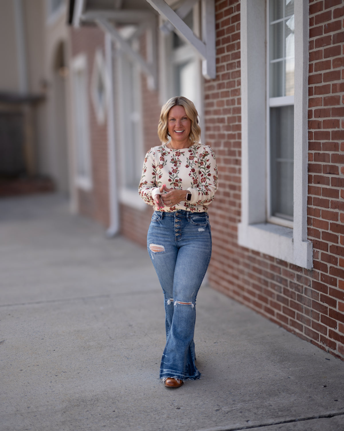 Free People Pretty Little Thermal Long Sleeve