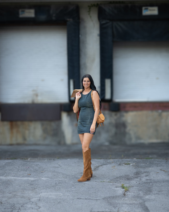 Free People Atlas Denim Mini Dress