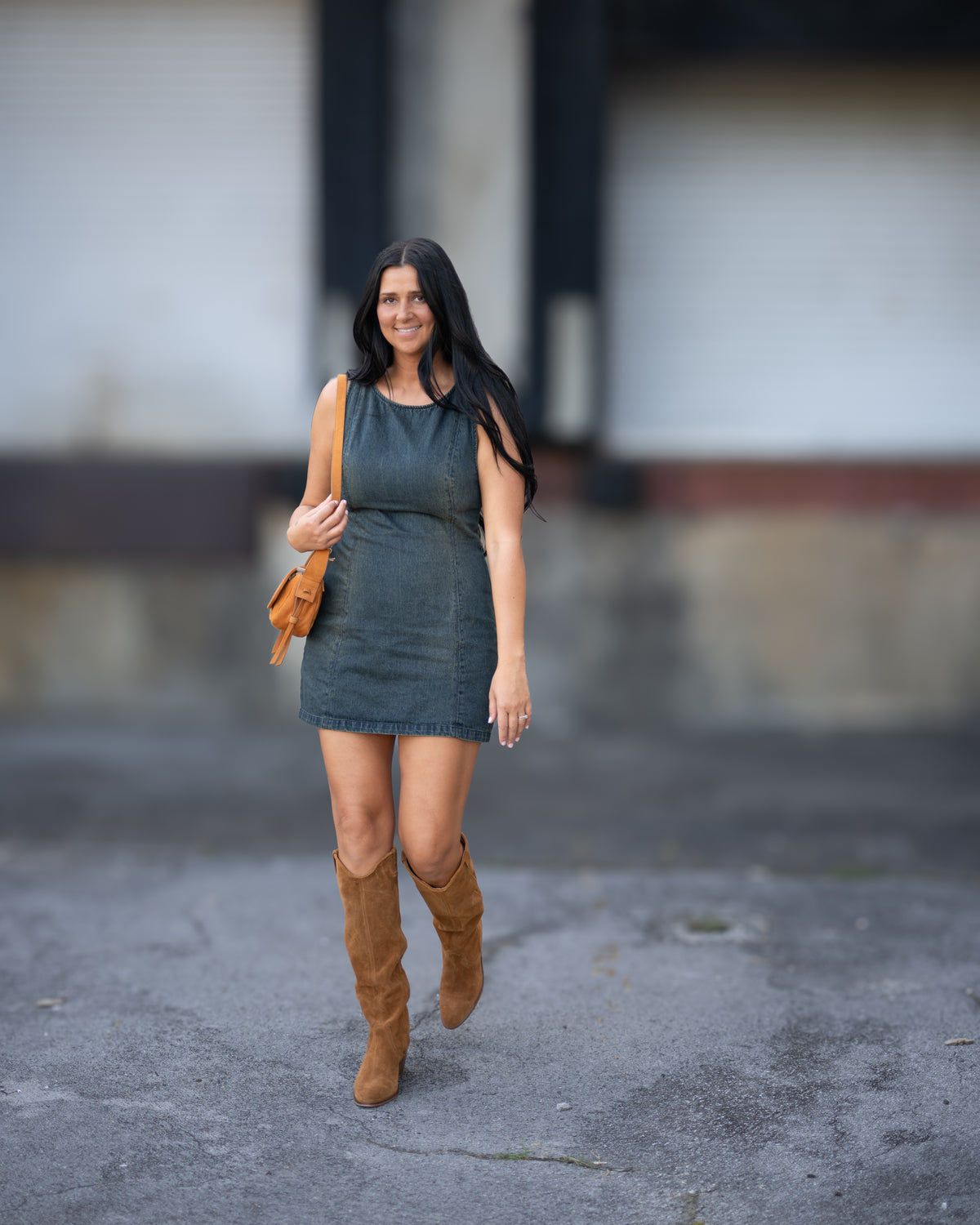 Free People Atlas Denim Mini Dress