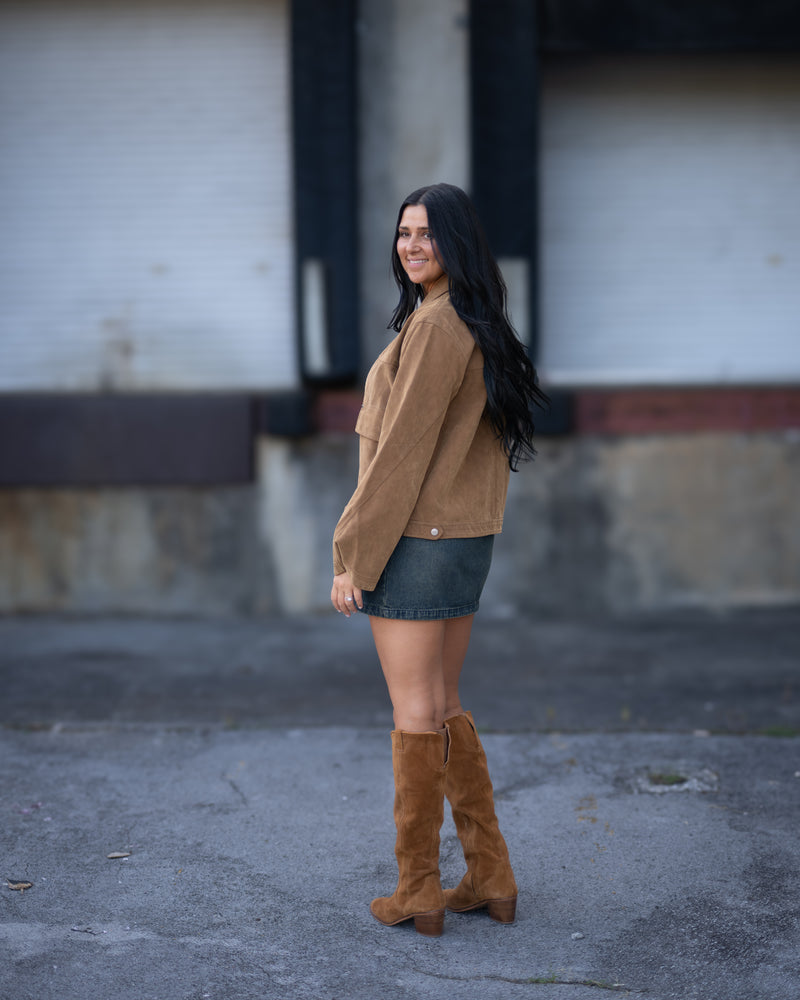 Free People Atlas Denim Mini Dress