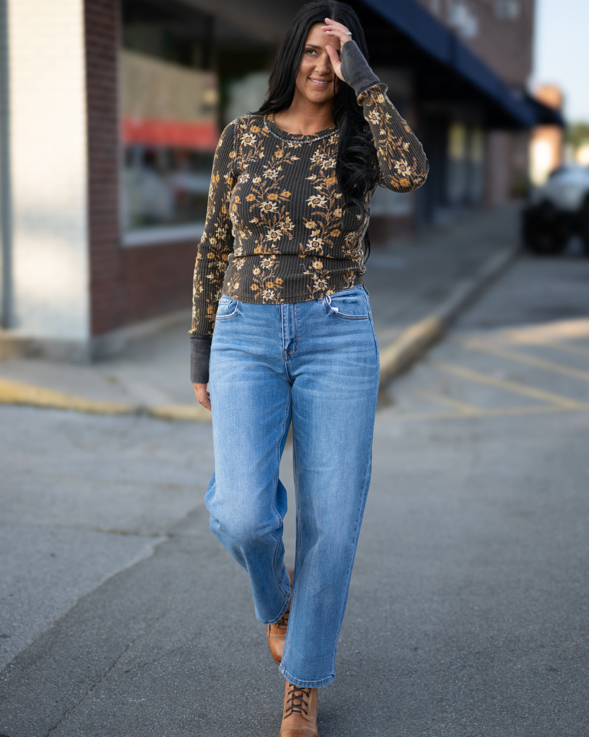 Free People Pretty Little Thermal Long Sleeve