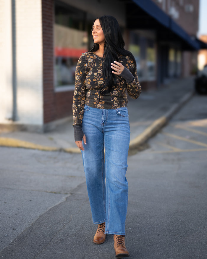 Free People Pretty Little Thermal Long Sleeve