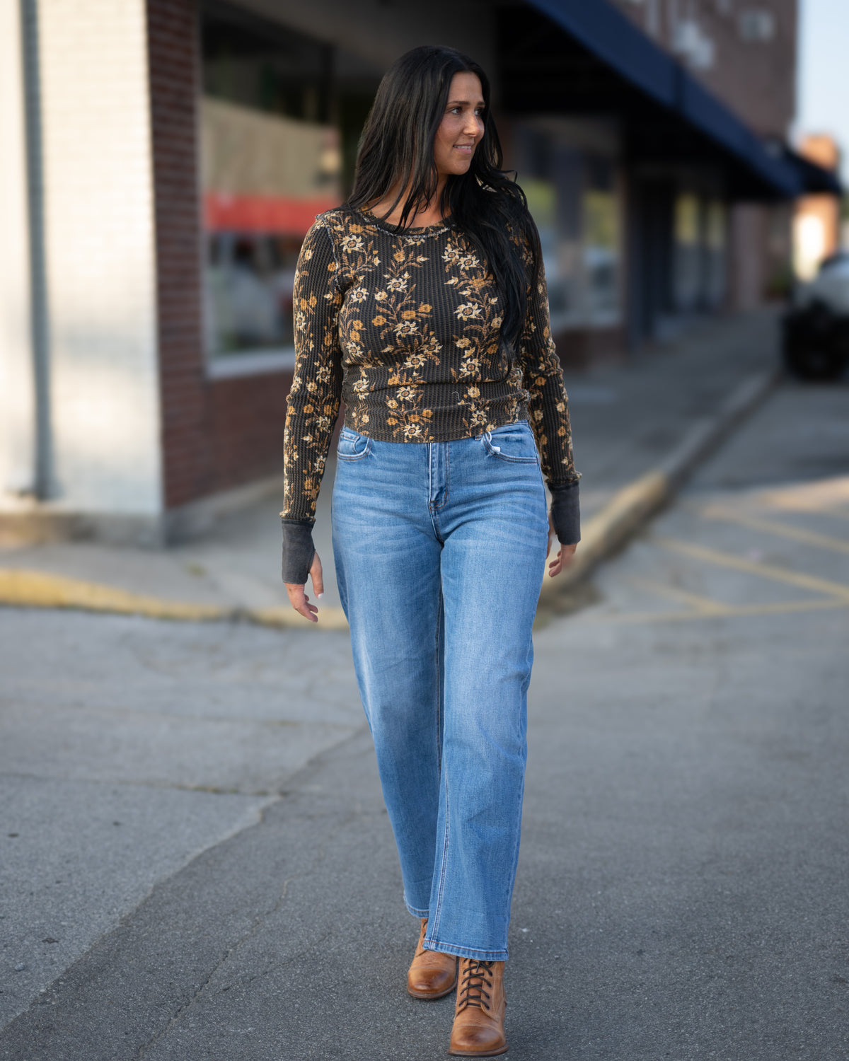 Free People Pretty Little Thermal Long Sleeve