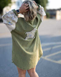 Peace Be With You Button Up