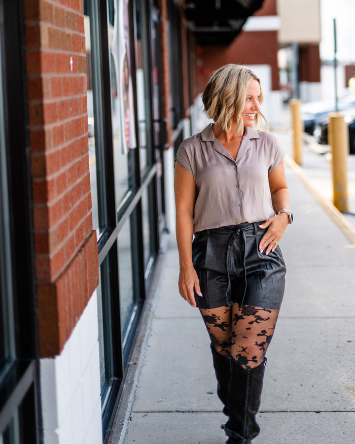Free People Flocked Floral Tights