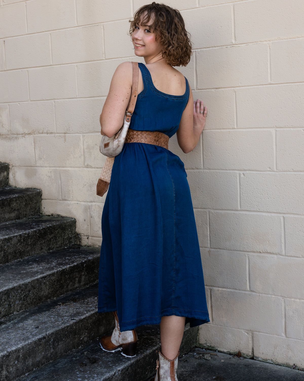 Western Flair Denim Dress